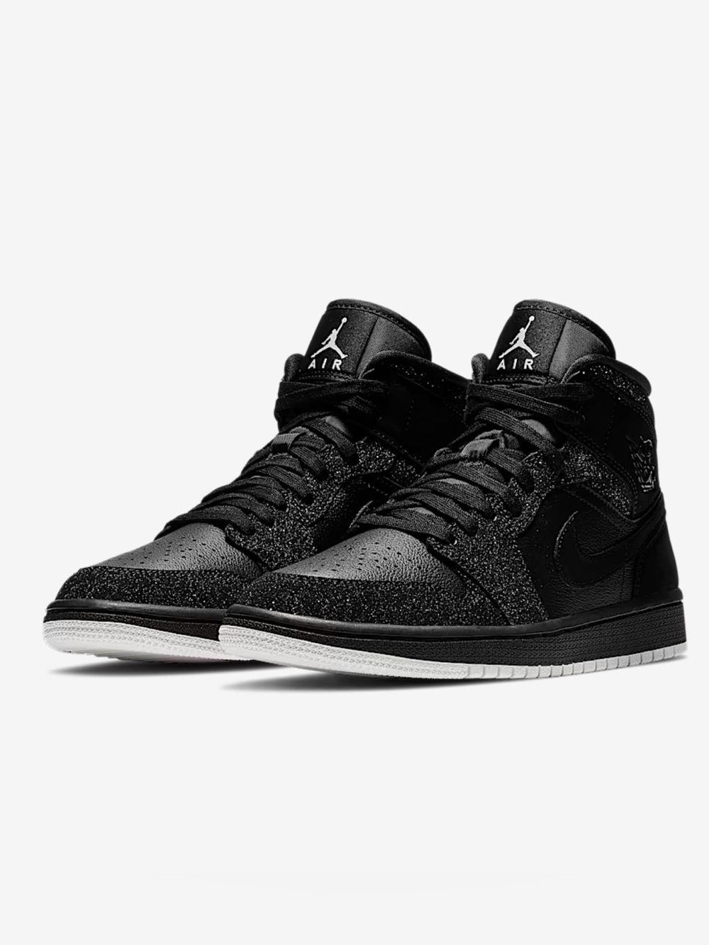 ✨🖤 Nike Air Jordan 1 Mid Black Glitter 🖤✨